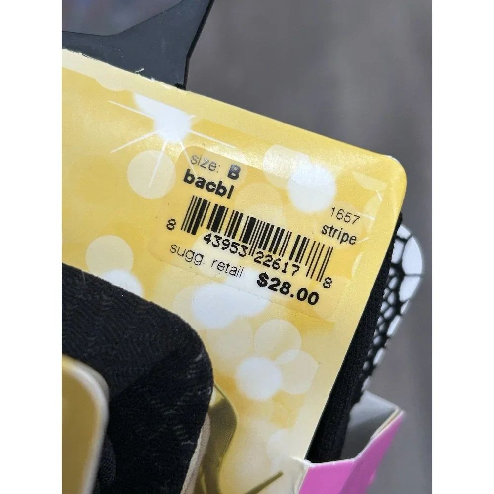 Spanx Star Power Center Stage Tights 2 Pairs Diamond Daze‎ & Stripe Size B NEW